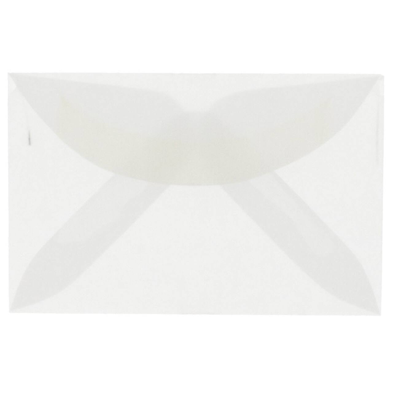 JAM Paper 3Drug Clear Translucent Vellum Envelopes 100ct.